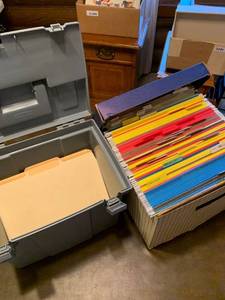 lot 2109 image: File folder boxes with file folders