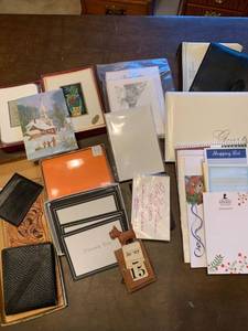 lot 2114 image: Assortment of cards pads in cases