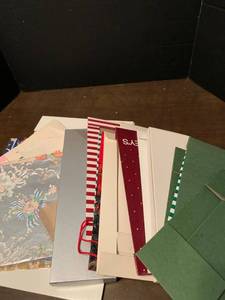 lot 2159 image: Assorted wrapping paper and boxes
