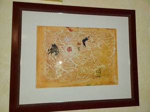 lot 3002 image: Collage Art by Judy Dove  Hot Sun 18 x 22
