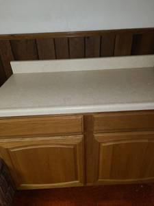 lot 3042 image: Cabinet with Formica Counter Top 36 x 49 x 25