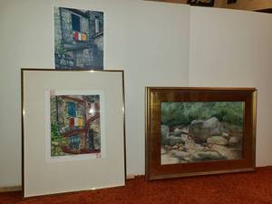 lot 3053 image: 2 Mono Prints by Judy Dove