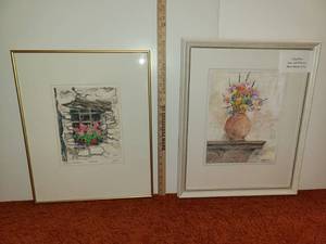 lot 3059 image: 2 Judy Dove Framed Art Pieces