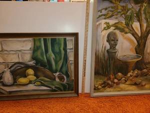 lot 3063 image: 2 Art Pieces. By Local Artist.