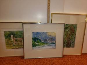 lot 3069 image: 3 Framed Water Color