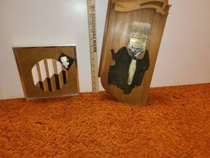 lot 3078 image: 2 Art Pieces of  Found Objects