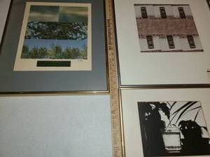 lot 3084 image: 3 Framed Pieces of Photographs