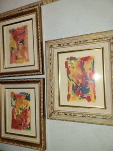 lot 3087 image: 3 Art Pieces of Fly Overs