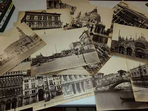 lot 3109 image: Artist Supplies. Random Photographs of Venice, and Egypt