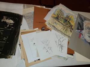 lot 3124 image: Variety of Pastel Prints and other miscellaneous