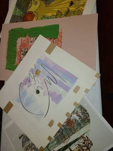 lot 3136 image: 5 pcs. Various Art.