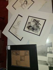 lot 3140 image: 5 pcs. of PENCIL Art