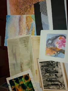 lot 3161 image: 9 pcs. Some Water Color