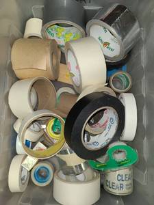 lot 3207 image: Miscellaneous Tape. Various Types.