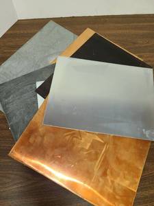 lot 3227 image: Metal, Zinc and Copper Plate Scraps. some are 9 x 12