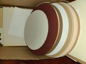 lot 3230 image: Mat Boards and Cardboard. Rectangle and Circular
