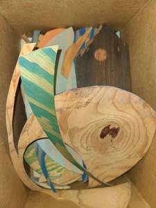 lot 3231 image: Artist Scrap Wood Pieces