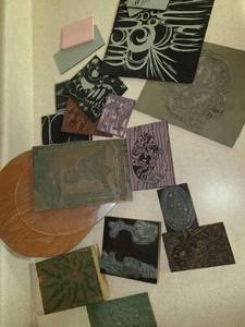 lot 3234 image: Wooden Stamps