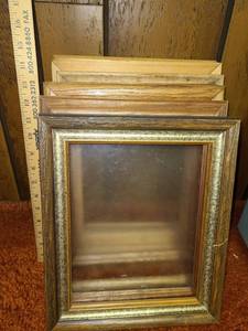 lot 3241 image: 7 Frames. All about the same size. 3 have glass.