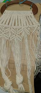 lot 3445 image: Macrame Purse. Needs Completed. Nice Winter project for someone