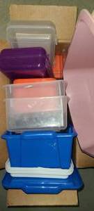 lot 3456 image: Storage Bins. Different Sizes