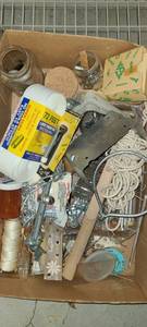 lot 3457 image: Box of Miscellaneous Junk Drawer Items