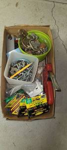 lot 3459 image: Box of Miscellaneous with Stapler and Boxes of Staples