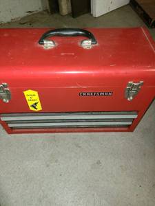 lot 4016 image: CRAFTSMAN Tool Box. 12 tall x 18 wide x 9 deep PLUS Contents