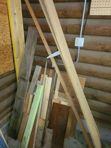 lot 4025 image: Scrap Wood. Various Sizes and Thickness. You will need help loading