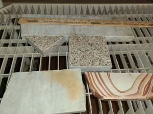 lot 4034 image: 5 pcs. Scrap Granite Marble Pieces...