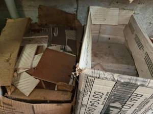 lot 4040 image: ARTS AND CRAFTS. 2 Boxes of Scrap Tile
