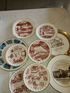 lot 4103 image: Souvenir Plates. Total of 9 plates