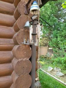 lot 4110 image: 3 WIND CHIMES and a set of Bells on Rope