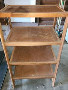 lot 4114 image: Wooden Shelf 45 x 27 x 22