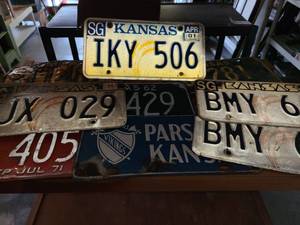 lot 4115 image: License Plates. 9 in total