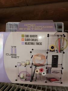 lot 4116 image: Grid Storage System. Makes an 8 cube set