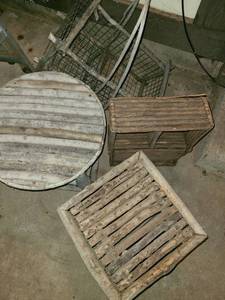 lot 5000 image: Rustic Furniture. Tables and Shelves