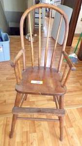 lot 9331 image: ANTIQUE HIGHCHAIR - NO TRAY