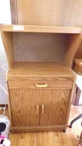 lot 9358 image: MICROWAVE CABINET