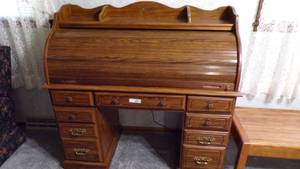 lot 9484 image: ROLLTOP DESK - NICE