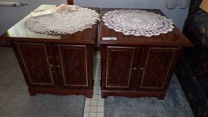 lot 9491 image: MATCHING LAMP TABLES WSTORAGE