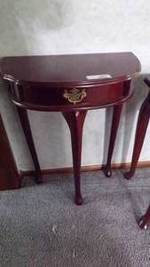 lot 9493 image: HALF-MOON TABLE