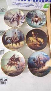 lot 9523 image: NATIVE AMERICAN COLLECTOR PLATES - SMALL AND LARGE