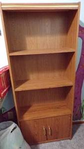lot 9593 image: BOOK SHELF WSTORAGE