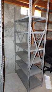lot 9642 image: HD METAL SHELVING UNIT