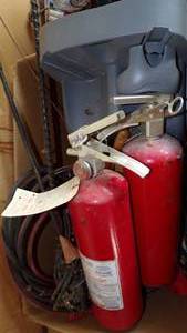 lot 9669 image: FIRE EXTINGUISHERS ETC.