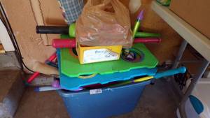 lot 9703 image: TUB OF ASST. TOYS