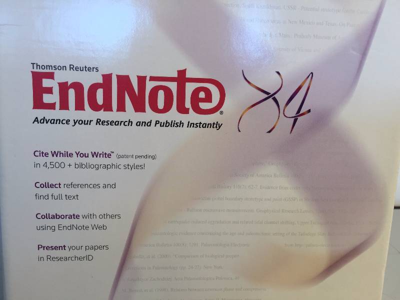 lot 3095 image: New EndNote X4 windowsmac