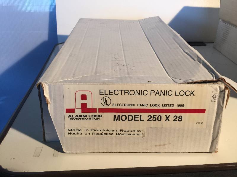 lot 3190 image: Alarm lock electronic panic lock