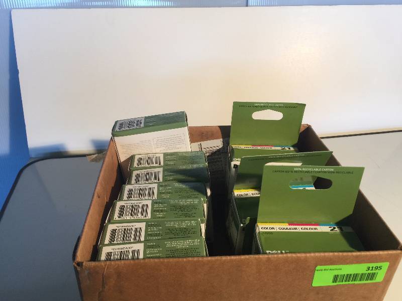 lot 3195 image: lot of 13 dell in cartridges (y499d)(y498d)
